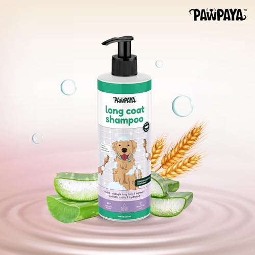 Image of Pawpaya Shampoo Pawpaya Shampoo for Dogs | Gentle Deep Cleansing Formula for Healthy Skin & Soft, Shiny Coat | Suitable for All Dog Breeds & Coat TypesDogs