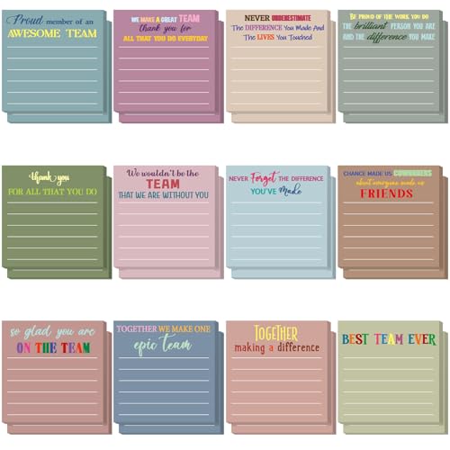 Notes adhésives inspirantes lignées Yinder pour organiser le bureau et éviter les oublis