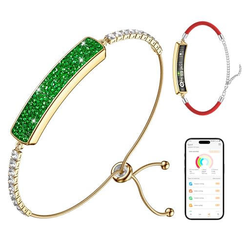 Image of Smart Bracelet for Women,Daily Fitness Activity Tracker /Heart Rate Tracking /Sleep Tracking /Step Counter,1ATM Waterproof,Multiple Sport Modes, Fitness Tracking Wearable with Free App, 2 Bands