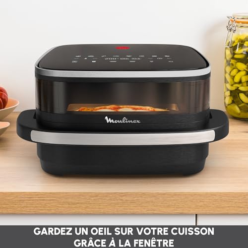Moulinex Easy Fry Surface & Pizza Air fryer Très grande surface de cuisson Compact Fenêtre de visualisation AL4018F0 - vue 7