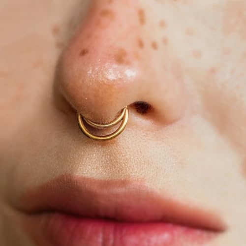 16G Septum Ring Hinged Septum Clicker Nose Ring Septum Piercing Jewelry2