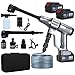 Cordless Pressure Washer UK 82 Bar/ 1200 PSI Jethawk Battery Power Washer Portable with 2 Batteries, No Hose Needed Battery Operated for Car Cleaning&Garden Watering (Grey)