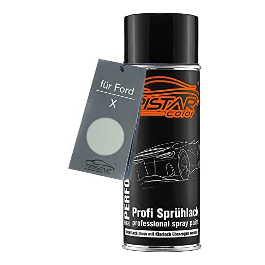 TRISTARcolor Pintura automotriz Bote de spray para Ford X Oyster Grey/Pastel Grey Pintura base aerosol 400 ml