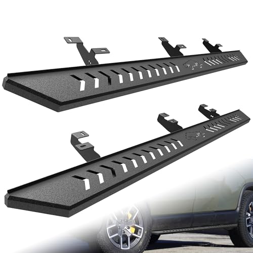Estribos laterales para Rivian R1T 2022-2024 acero negro miniatura 1