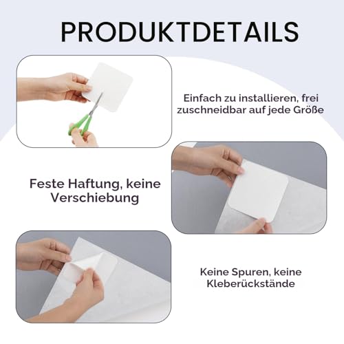 Teppichgreifer Antirutschmatte Vacuum Tech Antirutschunterlage 8 Stück Teppich Antirutschunterlage für Parkettboden Fliesen Waschbarer Wiederverwendbarer Rutschmatte Teppich Anti Rutsch(10x10cm)