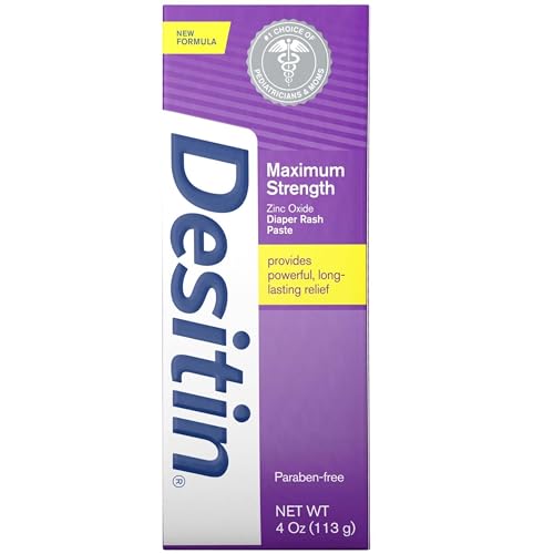 DESITIN Maksimum Strength Diaper Rash Paste, 3 opakowania (4 uncji)
