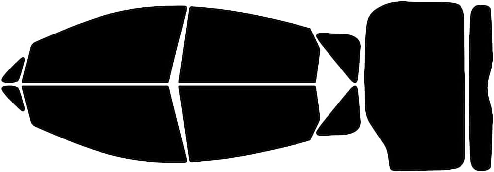 Rvinyl Window Tint Kit Compatible with Toyota Prius 2004-2009 - Black 5% - Single Ply No Bubble Film - Do it Yourself Vehicle Complete Precut Kit