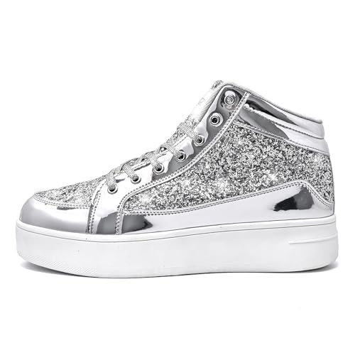 Image of IGxx Women Platform Glitter Sparkly Dressy Sequin Disco Sneakers