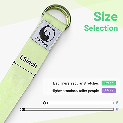Slim Panda Yoga Strap (5+ Colors,6 Feet/8 Feet) - Image 3