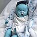 RXDOLL Lifelike Reborn Baby Dolls 19 Inch Realistic Newborn Avatar Doll Cloth Body Real Life Like Baby Dolls That Look Real Soft Silicone Babies Doll Avatar Reborn