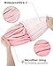 Auban Shower Cap, Shower Cap for Women Terry Cloth Lined EVA Exterior Reusable Double Layer Waterproof, Large Bath Hair Cap, Hotel Travel Essentials Accessories Cleaning Supplies(Pink)