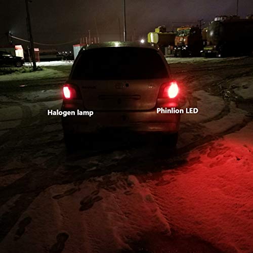 Phinlion 7440 7443 Led Red Brake Light Bulb Super Bright T20 7442 7444 Dual Filament Led Bulbs For Tail Stop Turn Signal Blinker Lights #TOP5