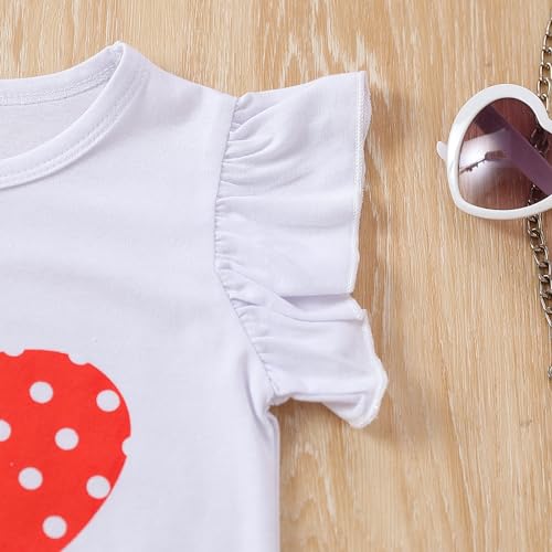 Image of Ayzozuy Kid Girl Clothes Shorts Set 2 Piece Outfits Summer Casual Short Sleeve Top and Shorts Set for Girls 4-7