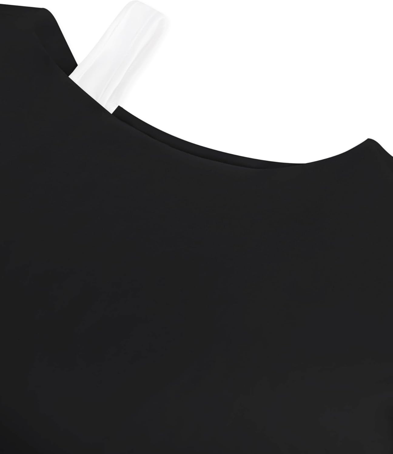 Remidoo Womens Off The Shoulder T Shirt Short Sleeve Crop Top Loose Tee Distressed Ripped Shirts - Image 5