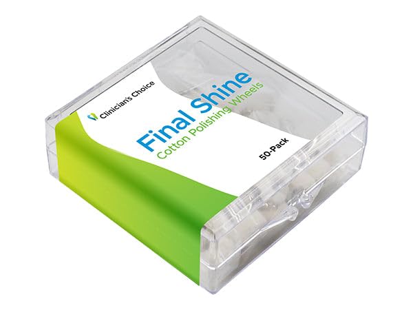 Clinician's Choice 133500 Final High Shine Cotton Dental Polishing Wheels 50/Pk