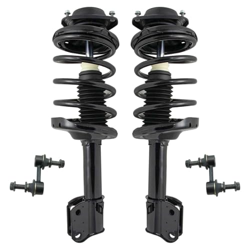 TRQ Front Suspension Kit Complete Strut & Coil Spring Assembly Sway Bar Stabilizer Link Compatible with 2010-2012 Subaru Outback