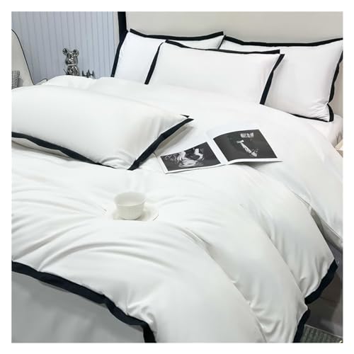 Housse de Couette brossée Queen en microfibre haut de gamme avec taies