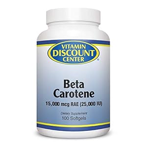 Vitamin Discount Center Beta Carotene 25,000 IU, 100 Softgels