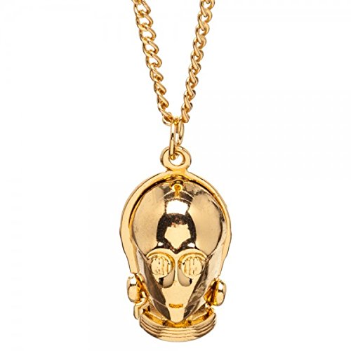 Image of Necklace - Star Wars - C-3PO Head New Toys Licensed fj2l4rstw