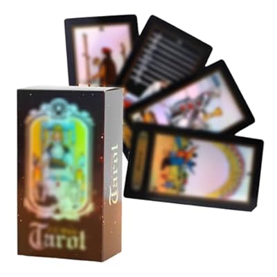JAWUZ 78 Cartas del Tarot con Guía, Cartas Holográficas de Tarot, Baraja de Tarot con Caja Colorida para Principiantes y Jugadores Profesionales, Rey - Versión Inglesa | Ya disponible en tu tienda friki favorita! En mundofriki.es!