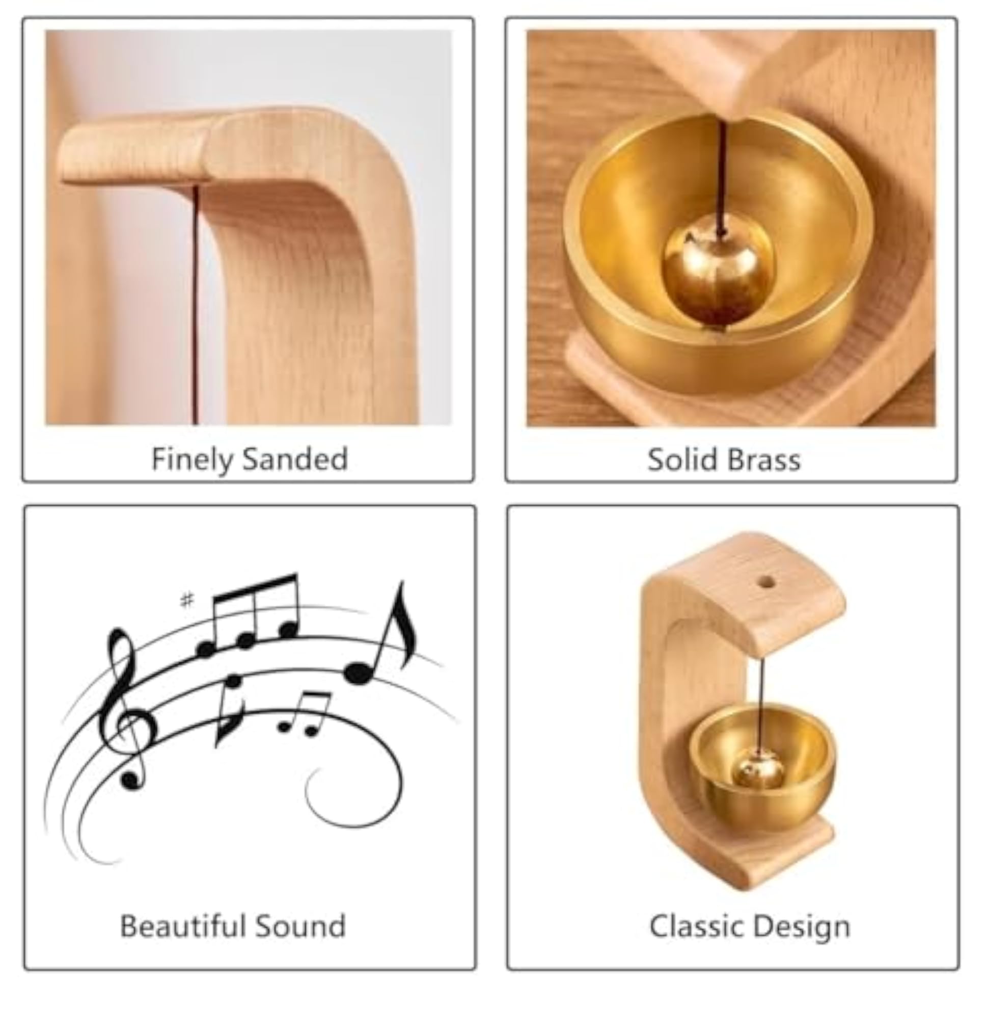 Portable Mini Singing Bowl with Wooden Stand