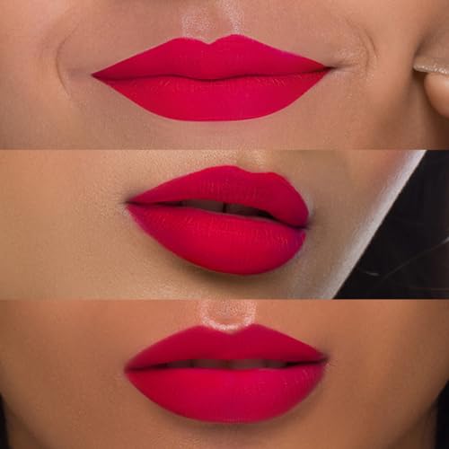 Image of SUGAR Cosmetics Smudge Me Not Liquid Lipsticks for Women | Transferproof & Waterproof | Lasts 12+ Hours | Matte Lipstick | 4.5ml - 43 Hot Shot (Hot Pink /Dark Fuchsia Pink)