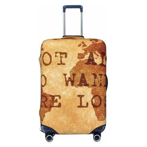 Not All Those Who Wander Are Lost2 For Travel Luggage Cover Suitcase Protector Fits 18-32 Inch Travel Luggage Protector Elastic Luggage Anti-Scratch Suitcase Cover
