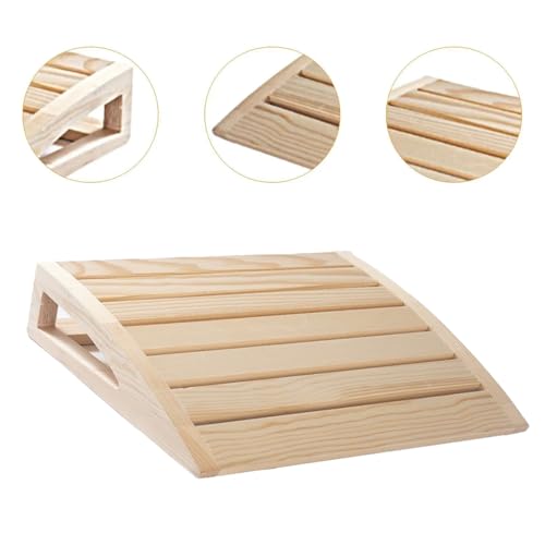 2 Stück Sauna Kopfstütze Holz,sauna zubehör,Ergonomische Saunakopfstütze Holz,Hochwertiges 100% Naturholz,Komfortable & breite,Für alle Saunatypen,für maximale Erholung