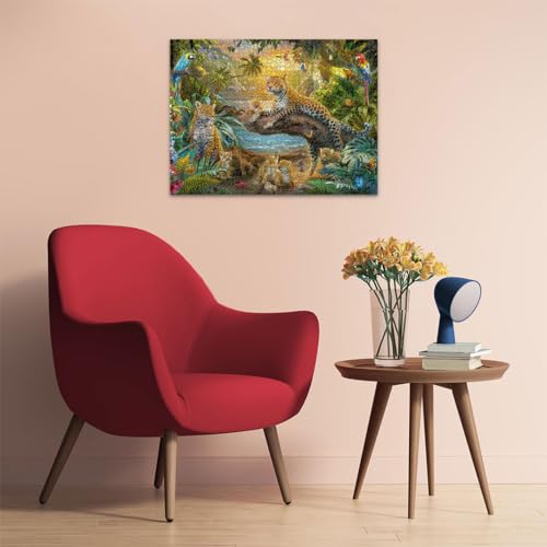 Ravensburger Puzzle Adulte Puzzle 1500 pièces Léopards dans la Jungle Adultes et Enfants à partir de Puzzle de qualité supérieure 80x60cm Animaux Sauvages 12000738 - vue 6