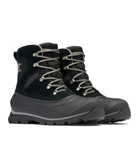 Sorel Homme Buxton Lace Boot WP Bottes de Neige imperméables, Black, Quarry, 43 EU – vue 3