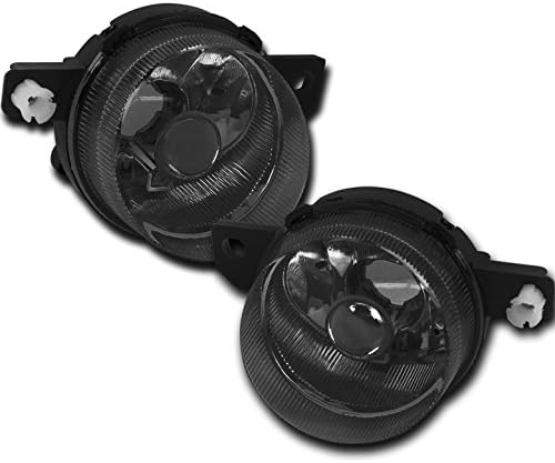 Front Bumper Driving Fog Lights Lamps Smoke Compatible with 1993-1995 Honda Civic del Sol