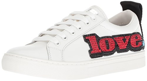 Marc Jacobs Women's Love Embellished Empire Sneaker, White/Multi, 35 M EU (5 US)