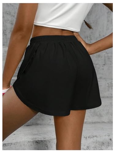 Floerns Girl's 2 in 1 Workout Running Athletic Tennis Butterfly Flowy Shorts2