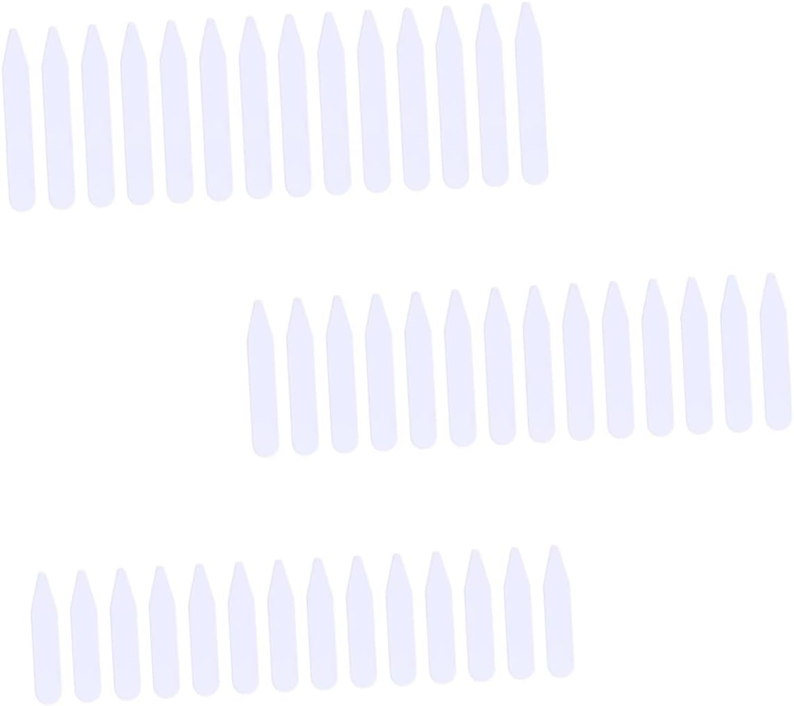 300Pcs Shirt Collar Tip Durable Collar Stays for Dress Shirts Supports Collar Shape Includes Each for Mens Collars