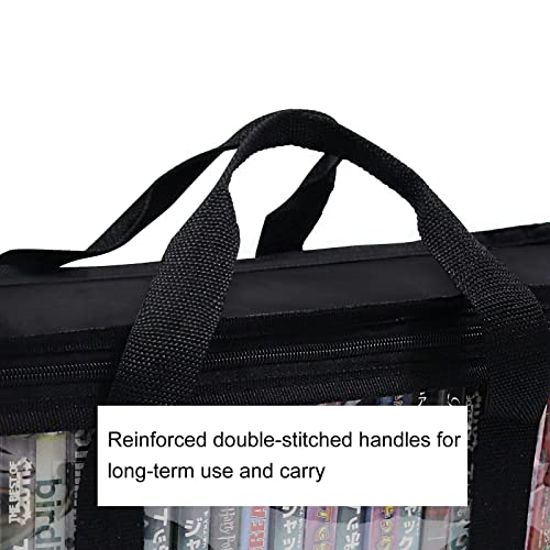 Handy Portable DVD/CD Storage Bags 2 Pack Holds 66 Total Movies or Video Games with Sturdy Carrying Handles Set (Set of 2) - Image 4