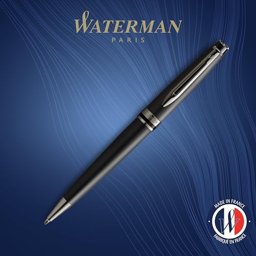 Waterman Expert Kugelschreiber mit schwarzer Metallic-Lackierung