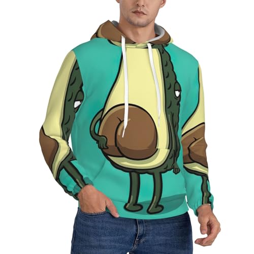 Sweat à capuche décontracté à motif avocat pour homme EdWal