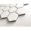 Squarefeet Depot White 2 Hexagon Porcelain Mosaic Floor and Wall Tile