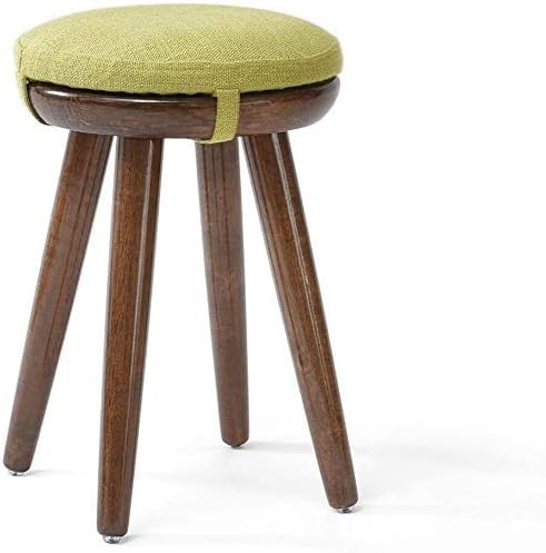 Petit tabouret repose-pieds ottoman en bois massif, banc à chaussures
