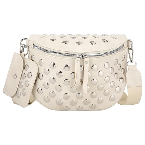 Sac banane en cuir synthétique LABANCA 08676 Blanc pour femme