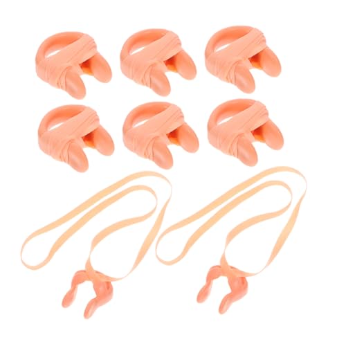 ifundom Swimming Nose Clip Boys and Girls 8pcs Strap Emulsion Nose Plugs for Training and Competition