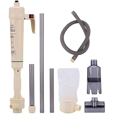 KUIDAMOS Aquarium Gravel Cleaner with Battery Powered,Fish Tank Siphon Water Change Cleaning Tool,for Fish,Turtles and Other Creatures… Cover