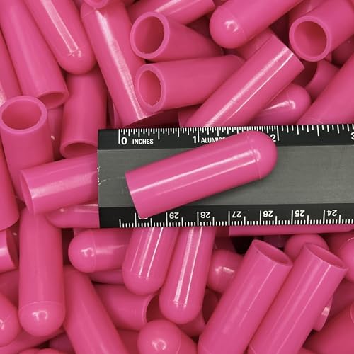 High Temp Masking Supply Silicone Rubber Caps for Parts Up to .500" (1/2 Inch) - Powder Coating, Painting, Automotive, Crafts, DIY - Non-Toxic, Flexible, Reusable SC480 (500 Pack)