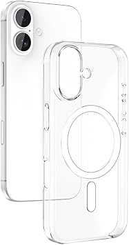 iPhone 17 ile Uyumlu IC Çipli Animasyonlu M-Safe Sararmaz PC Premium Slim Şeffaf Kılıf