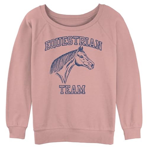 Fifth Sun Women's Juniors' Equestrian Team Sloucher Terry, Desert Pink