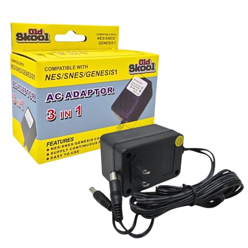 Old Skool 3 in 1 AC Adapter NES/SNES/GENESIS1 Power Supply