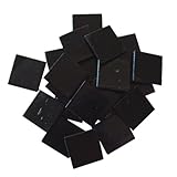 Jennifer's Mosaics 8-Ounce Black 3/4-Inch Venetian Style Glass Mosaic Tile, Black