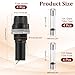 MECCANIXITY 4 Pcs Panel Mount Fuse Holder, 10/15A AC 125/250V 6 x 30mm Ring Terminal Screw Cap Fuse Holders with Pre-Soldered Wires and Glass Tube Fuses