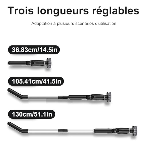 Likai Electric Spin Scrubber, Shower Scrubbing Brush with Long Handle & 8 Replaceable Brush Heads - Powerful Cleaner for Bathroom, Tub, Tile, Grout, Floor, Kitchen, Car, Black - Image 7