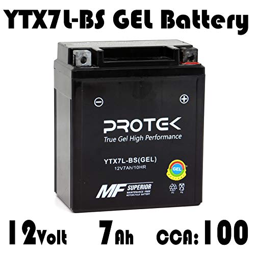 Protek Ytx7L-Bs Ytz8S Ytz8V 12V 7Ah Sealed Agm Gel Type Battery Maintenance Free Factory Activated For Motorcycle Dirt Bike Atv Utv Powersports #TOP1
